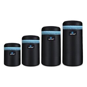 4pcs Pack Lens Pouch 5mm Thick Soft Neoprene DSLR Lens Bag